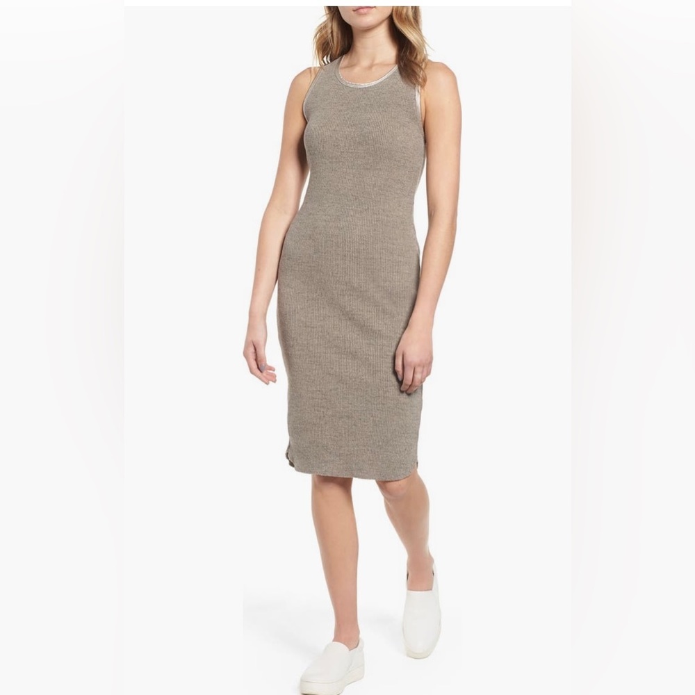 James Perse ribbed tank dress .. size 3 (8-10)